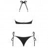Bikini string 2 pièces noir ou bleu Costa Rica - Obsessive