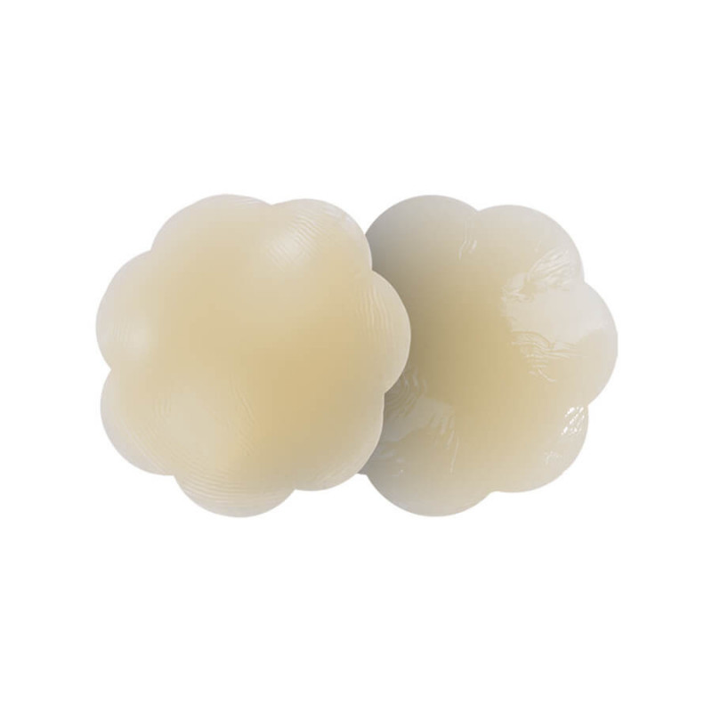 Cache-tétons Adhésif En Silicone - Taille Unique, Couleur Beige, Invisible Sous Les Vêtements - Neuf Avec étiquettes