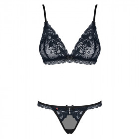 L'ensemble sexy noir 866-SET-1 - Obsessive Lingerie