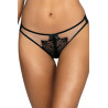 Le string en dentelle noire V-9508 - Axami lingerie - lingerie sexy
