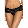 La culotte ouverte noire V-9483 - Axami - lingerie sexy