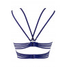 Le soutien-gorge bleu demi-corset push-up V-9611 - Axami