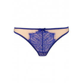 Le string en dentelle bleu V-9618 - Axami lingerie