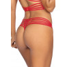 Le string en dentelle rouge V-9588 - Axami lingerie