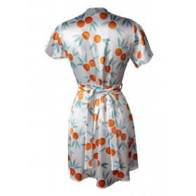 peignoir en satin Homewear Andrea - Dkaren