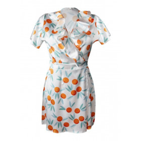 peignoir en satin Homewear Andrea - Dkaren