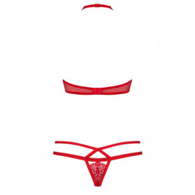 ensemble sexy rouge 838-SET-3 - Obsessive lingerie