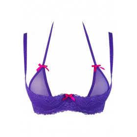 lingerie sexy : Soutien-gorge redresse seins violet V-9681 - Axami Lingerie