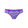 lingerie sexy : String en dentelle ouvert violet V-9688 - Axami