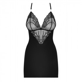 Nuisette sexy noir 828-CHE-1 - Obsessive lingerie