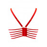 soutien-gorge rouge en latex - Axami lingerie taille (haut) 80C couleur rouge