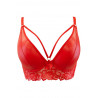 soutien-gorge rouge en latex - Axami lingerie