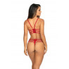 soutien-gorge rouge en latex - Axami lingerie
