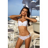 Lingerie féminine : culotte blanche femme  V-10203 - Axami Lingerie couleur blanc Taille (bas) S