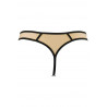 lingerie femme : String fluo avec ses broderies V-10148 - Axami Lingerie couleur noir Taille (bas) XS