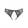 lingerie sexy : culotte ouverture noire en dentelle V-9853 - Axami Lingerie couleur noir Taille (bas) XS