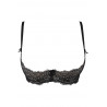 lingerie sexy : soutien-gorge noir redresse (ouvert) V-9841 - Axami Lingerie couleur noir taille (haut) 80C
