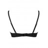 lingerie sexy : soutien-gorge redresse sein ouvert V-9831 - Axami Lingerie couleur noir taille (haut) 80C