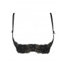 lingerie sexy : soutien-gorge redresse sein ouvert V-9831 - Axami Lingerie couleur noir taille (haut) 80C
