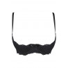 lingerie sexy : Soutien-gorge redresse seins ouvert noir V-9811 - Axami Lingerie couleur noir taille (haut) 80C