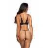 lingerie sexy : Soutien-gorge redresse seins ouvert noir V-9811 - Axami Lingerie couleur noir taille (haut) 80C