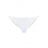 lingerie sexy : String blanc clouté V-9798 - Axami Lingerie couleur blanc Taille (bas) XS