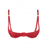lingerie sexy : Soutien-gorge rouge redresse seins V-9771 - Axami Taille (bas) XS couleur rouge