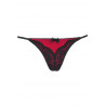 lingerie féminine : String ficelle rouge V-9888 - Axami Lingerie Taille (bas) XS couleur rouge