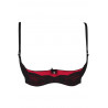 lingerie sexy : soutien-gorge redresse seins Rouge V-9881 - Axami lingerie taille (haut) 80C couleur rouge