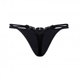 String ficelle sexy noir Agnez - ROZA lingerie