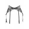 lingerie sexy : porte-jarretelle noir V-5802 - Axami Lingerie couleur noir Taille (bas) S