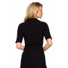 pyjama femme homewear : haut de pyjama tricoté femme LA116 - couleur noir - Lalupa couleur noir Taille (bas) S