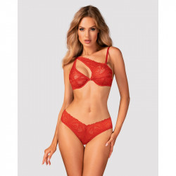 Ensemble sexy rouge 2 pièces Atenica - Obsessive Lingerie