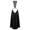 Mode sexy : robe longue sexy et noire Agathya - Obsessive Lingerie couleur noir Taille (bas) EU S/M