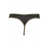 Lingerie féminine : String noir femme V-10108 - Axami Lingerie couleur noir Taille (bas) XS