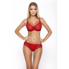 Lingerie féminine : soutien-gorge soft rouge Athina - Pari Pari lingerie couleur rouge taille (haut) 80H