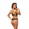 lingerie féminine : soutien-gorge noir semi-corset V-10081 - Axami Lingerie couleur noir taille (haut) 80C