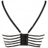 lingerie féminine : soutien-gorge noir semi-corset V-10081 - Axami Lingerie couleur noir taille (haut) 80C