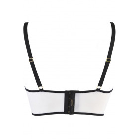 Soutien-gorge semi-corset blanc V-10481 - Axami Lingerie