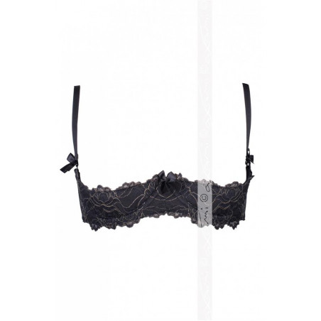 Soutien-gorge redresse-seins noir  V-5891 Meteorite - Axami lingerie