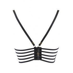 Soutien-gorge semi-corset noir V-10701 - Axami Lingerie
