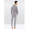Pyjama gris en coton 2 pièces  JUSTIN - Dkaren