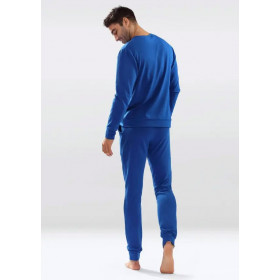 Pyjama bleu en coton 2 pièces  JUSTIN - Dkaren