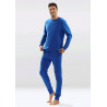 Pyjama bleu en coton 2 pièces  JUSTIN - Dkaren