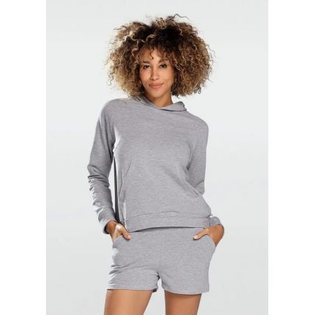 Pyjama femme en coton gris KOKO - DKaren