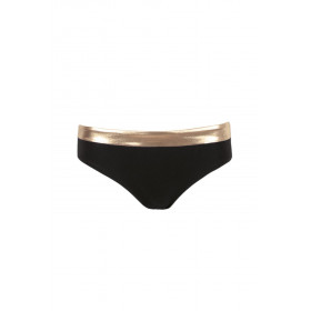 Culotte de maillots de bains noir et doré F-111 - Axami Lingerie