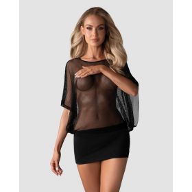 Robe Noire sexy - Punker -Obsessive lingerie