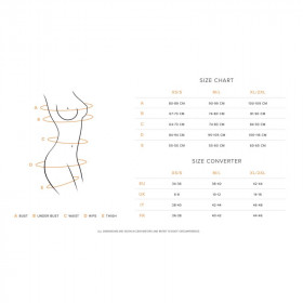 Ensemble sexy noir avec porte-jarretelle Novenes - Obsessive Lingerie