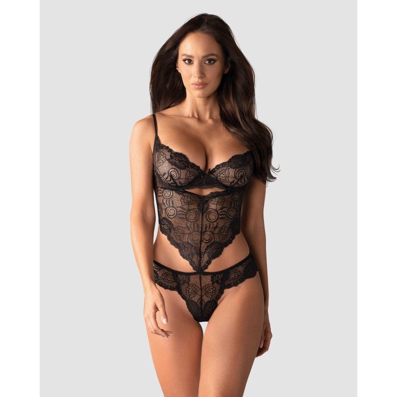 Body dentelle noir Alluria – Obsessive Lingerie