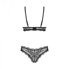 Ensemble sexy en dentelle noire Périsia 2 pièces - Obsessive Exquisite